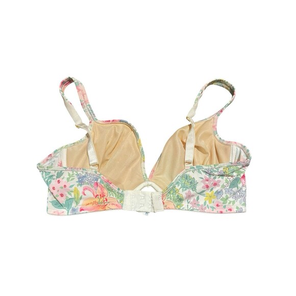 Warners Vintage Bra 36D No Padding Underwire Floral - Picture 2 of 5